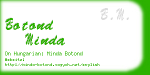 botond minda business card